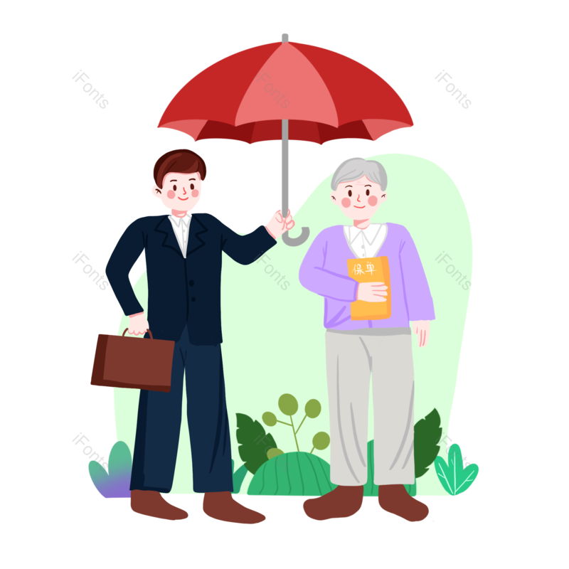 插画图片,保障元素,PNG,免抠素材